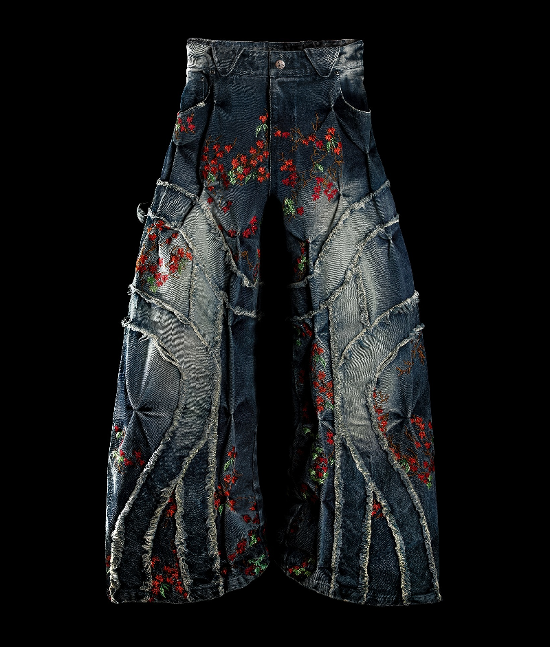 Badson Autumn Overgrowth Denim Pants 2.webp