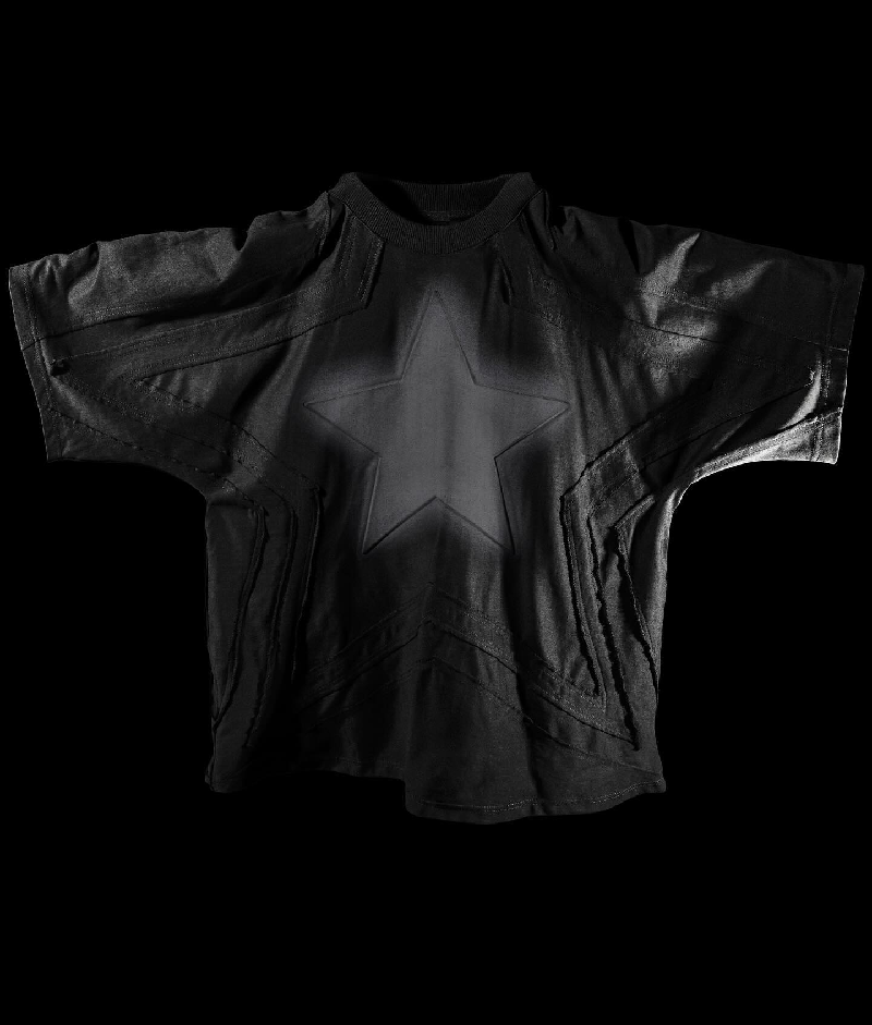 Badson Black Star T Shirt 2.webp