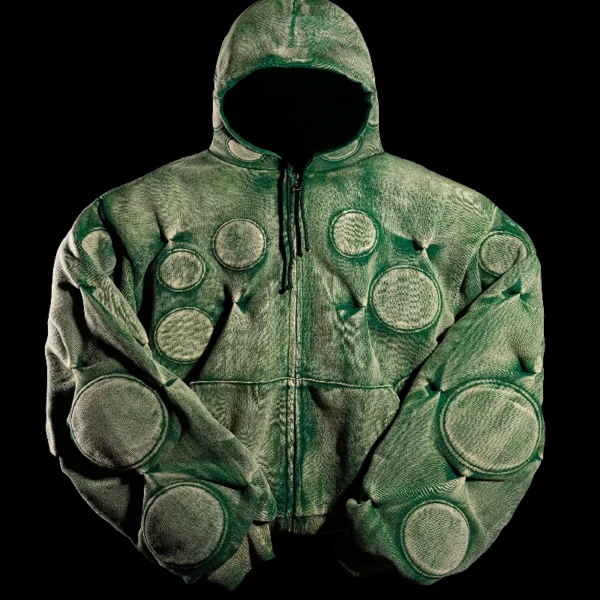 Badson Cobalt Oxygen Padded Hoodie Green 2.webp