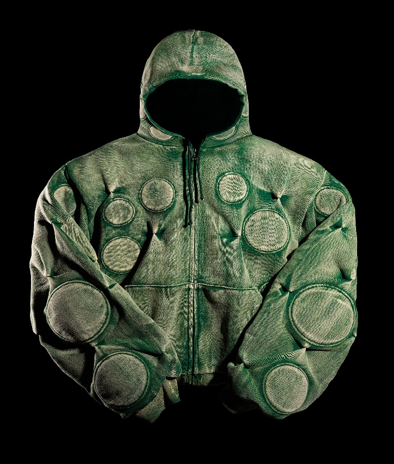 Badson Cobalt Oxygen Padded Hoodie Green 2.webp