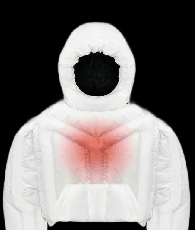 Badson Hemorrhage Puffer Hoodie White.png