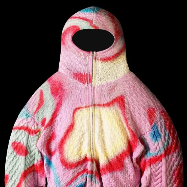 Badson Spctrm Knit Jacket Pink 1.webp