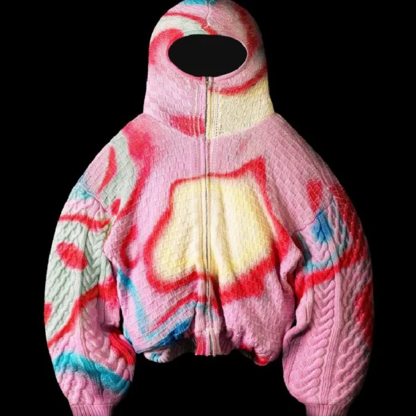 Badson Spctrm Knit Jacket Pink 2.webp