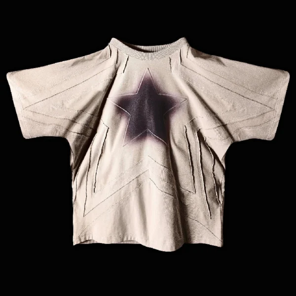 Badson Star T Shirt Cream 2.webp